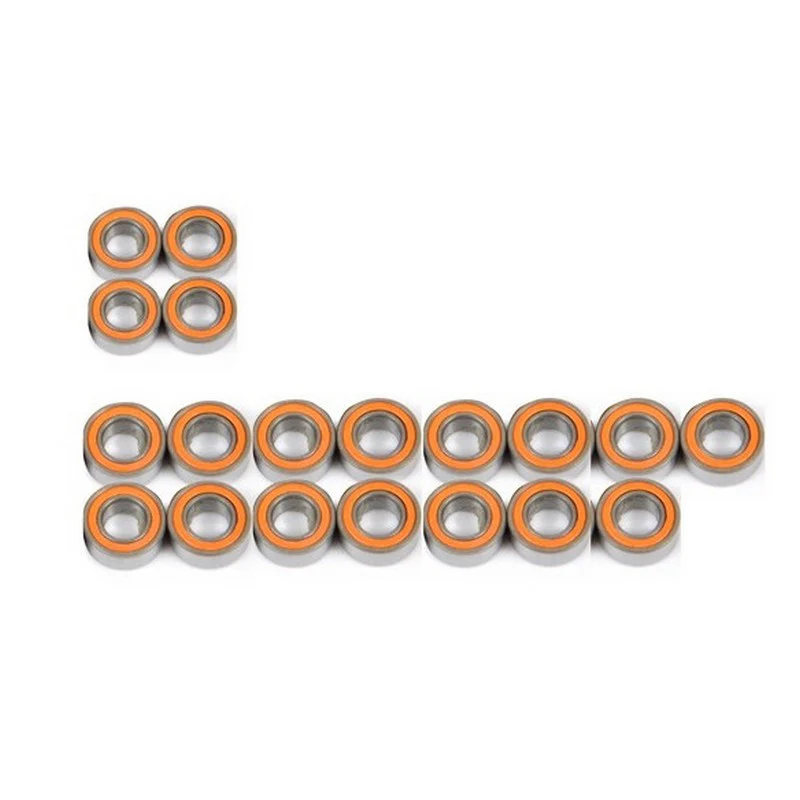 T2M Kit de 19 roulements avec flasque plastique pour châssis Rustler - TR35