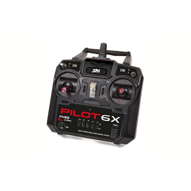 T2M Radio avec récepteur 6 voies Pilot 6X 2.4GHz mode 2
