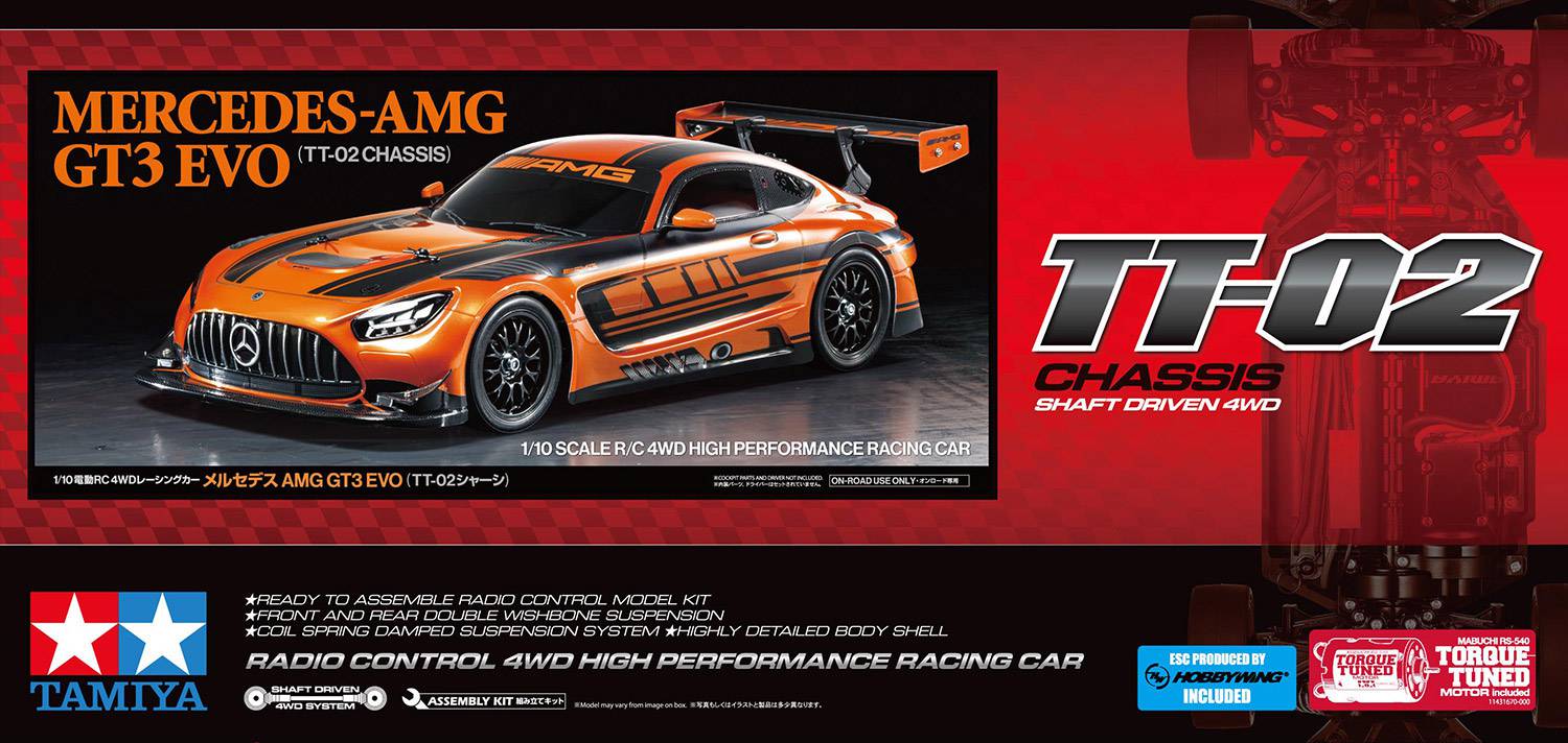 Tamiya TT02 Mercedes-AMG GT3 EVO KIT 58750 - Image 10