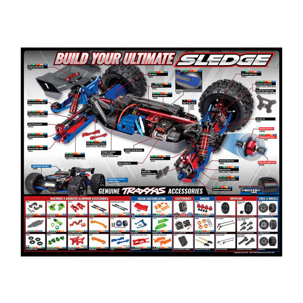 Tapis de comptoir Traxxas Sledge - 6108