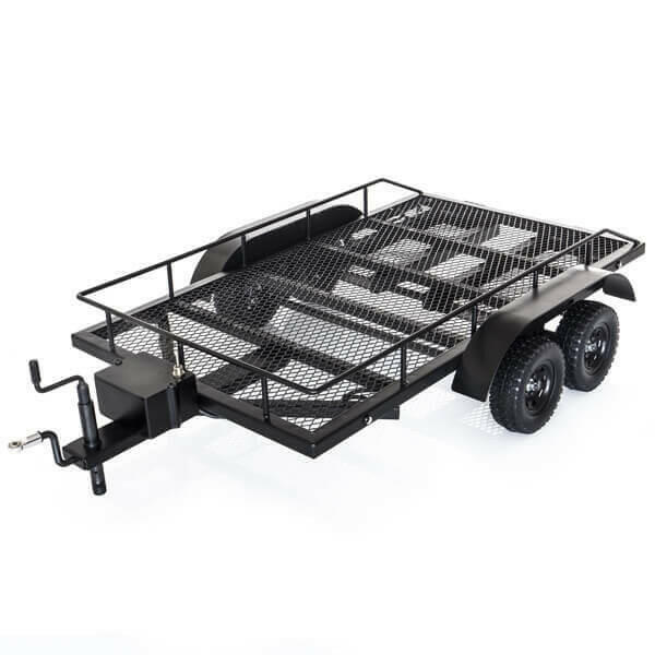 Trailer Remorque en acier double essieu avec kit Led (550x335mm) - Amewi 22197 - Image 5