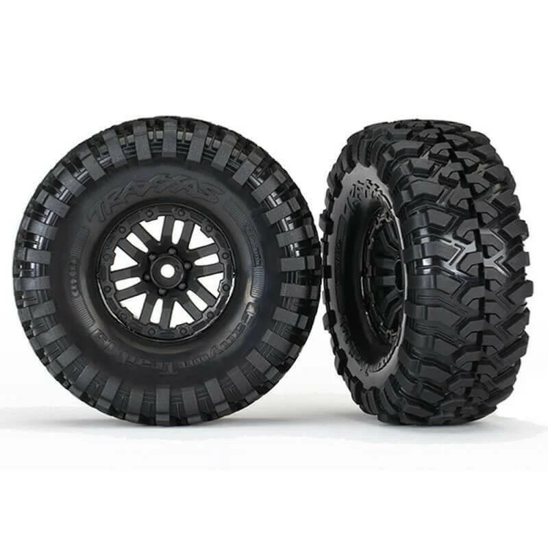 Traxxas 2 pneus et jantes Crawler TRX4 Canyon Trail 1.9 Black 8272"