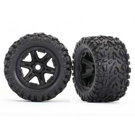 Traxxas 2 roues 3.8 E Revo 2.0 noires talon 8672