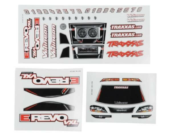 Traxxas 7113 Planche d'autocollants E-REVO 1/16