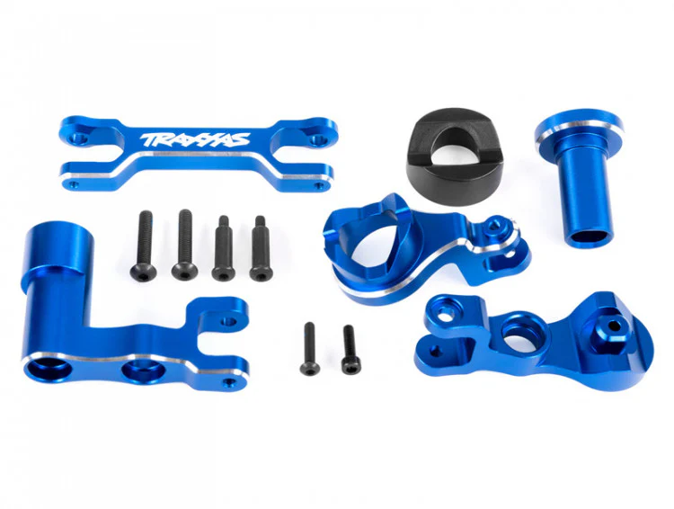 Traxxas 7843 Renvoi de servo en alu anodisé bleu