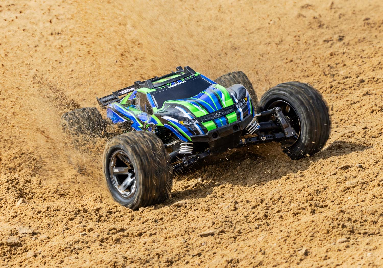 Traxxas Rustler 4x4 HD VXL Brushless 1/10 RTR - 67376-4 vert - Image 2