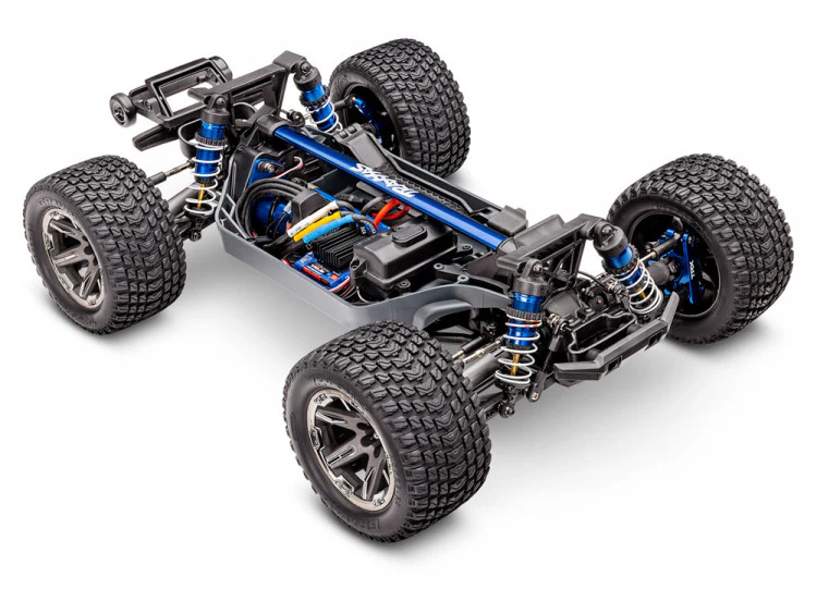Traxxas Rustler 4x4 Ultimate VXL bleu 1/10 RTR - 67097-4 - Image 14
