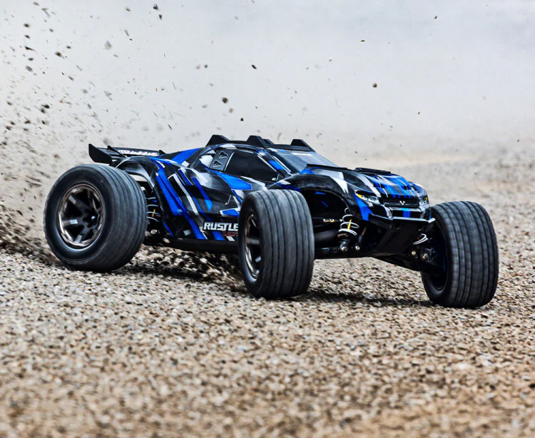 Traxxas Rustler 4x4 Ultimate VXL bleu 1/10 RTR - 67097-4 - Image 3