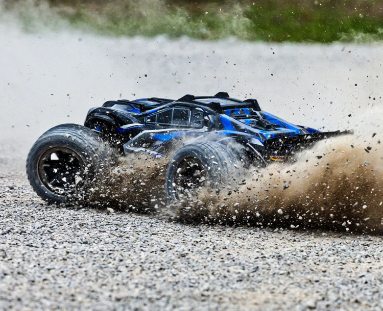 Traxxas Rustler 4x4 Ultimate VXL bleu 1/10 RTR - 67097-4 - Image 4