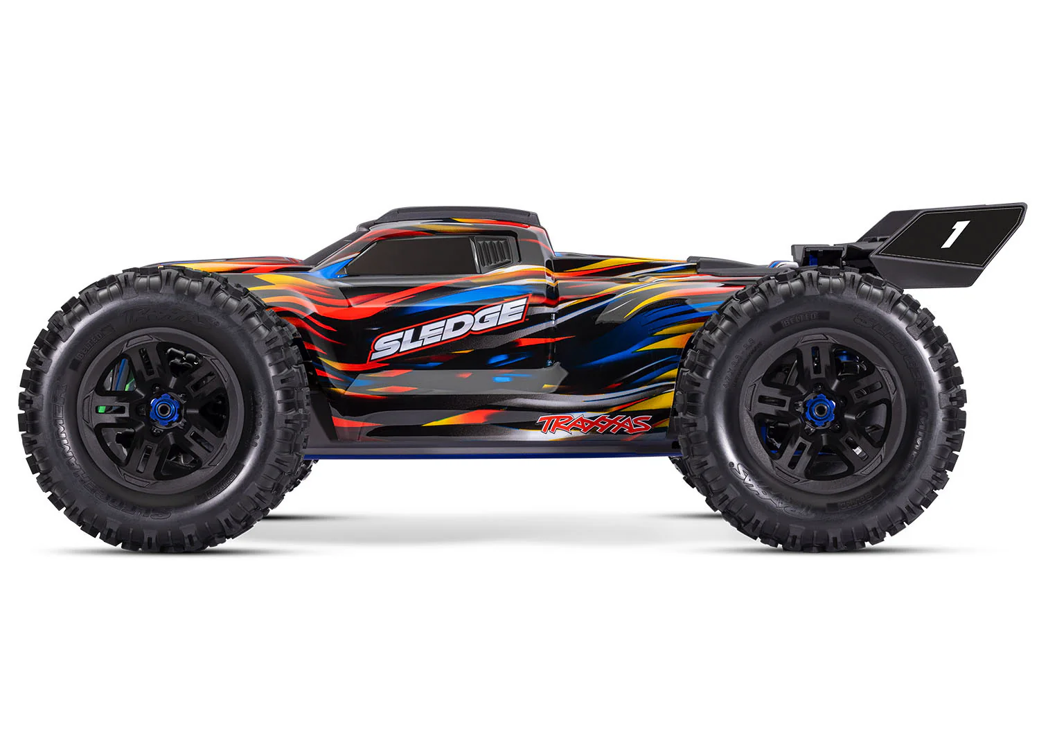 Traxxas Sledge 1/8 Brushless belted bleu VXL 6S TQi ID RTR - 95096-4 - Image 6