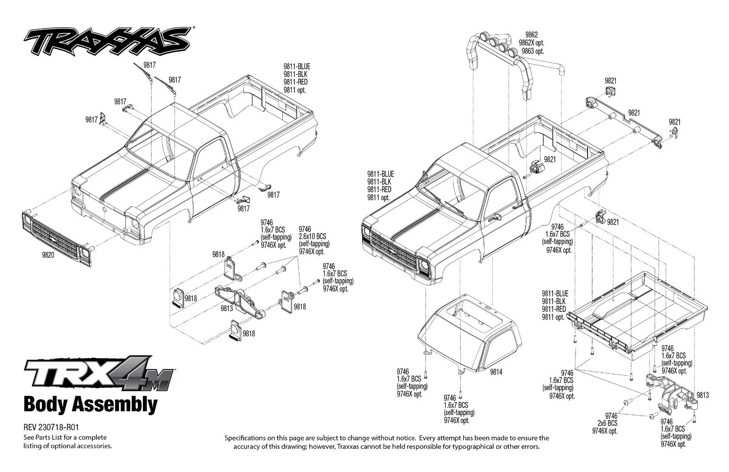 Traxxas TRX4M K10 mini crawler 1/18 RTR - 97064-1 rouge - Image 8