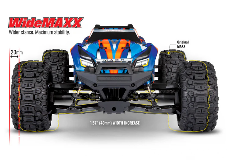 Traxxas WideMAXX 4S Vert 4WD TQi TSM RTR 89086-4 - Image 6