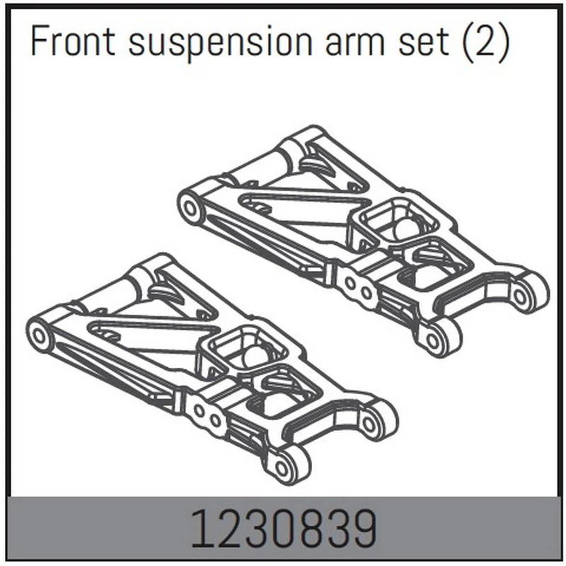 Triangle de suspension Avant (2) pour Absima Desert Rock Racer ADB1.4 - 1230839