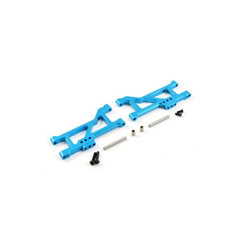 Triangles arrière inférieurs Alu Bleu Pour Tamiya TT02B (x2) - FTTA031B