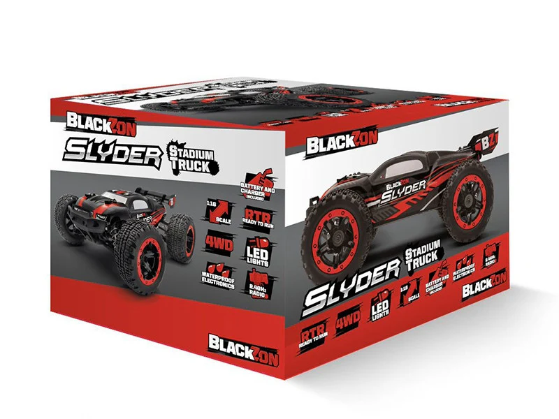 Truggy télécommandé 4WD Blackzon Slyder rouge 1/16 RTR - 540096 - Image 7