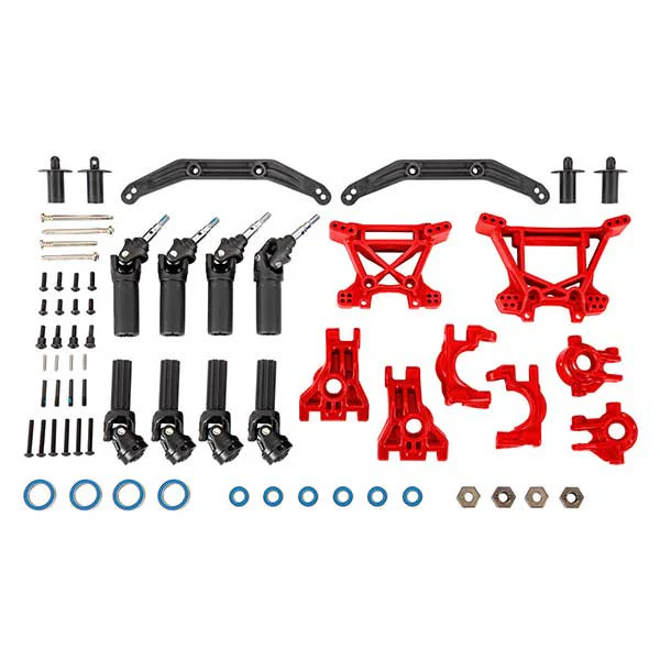 Upgrade kit de transmission renforcé Rouge – Hoss/Slash/Rustler 4X4 - Traxxas 9080R - Image 2