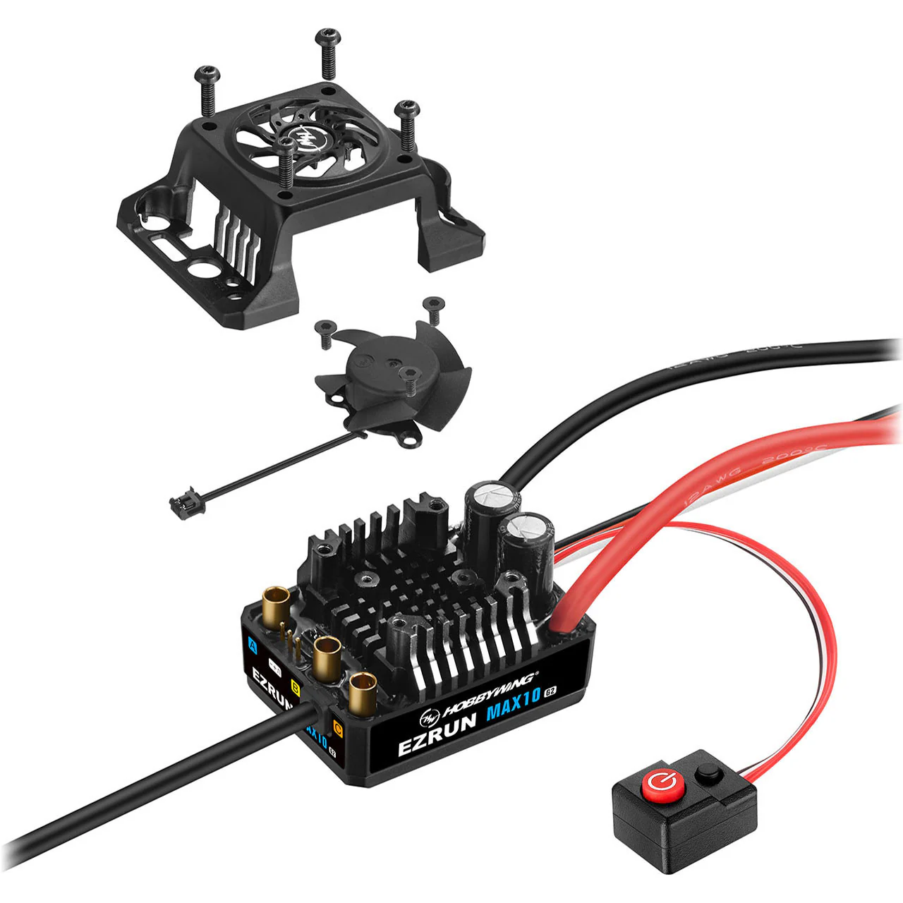 Variateur Hobbywing Ezrun MAX10 G2 80Amp 2-3s LiPo 30102604 - Image 4