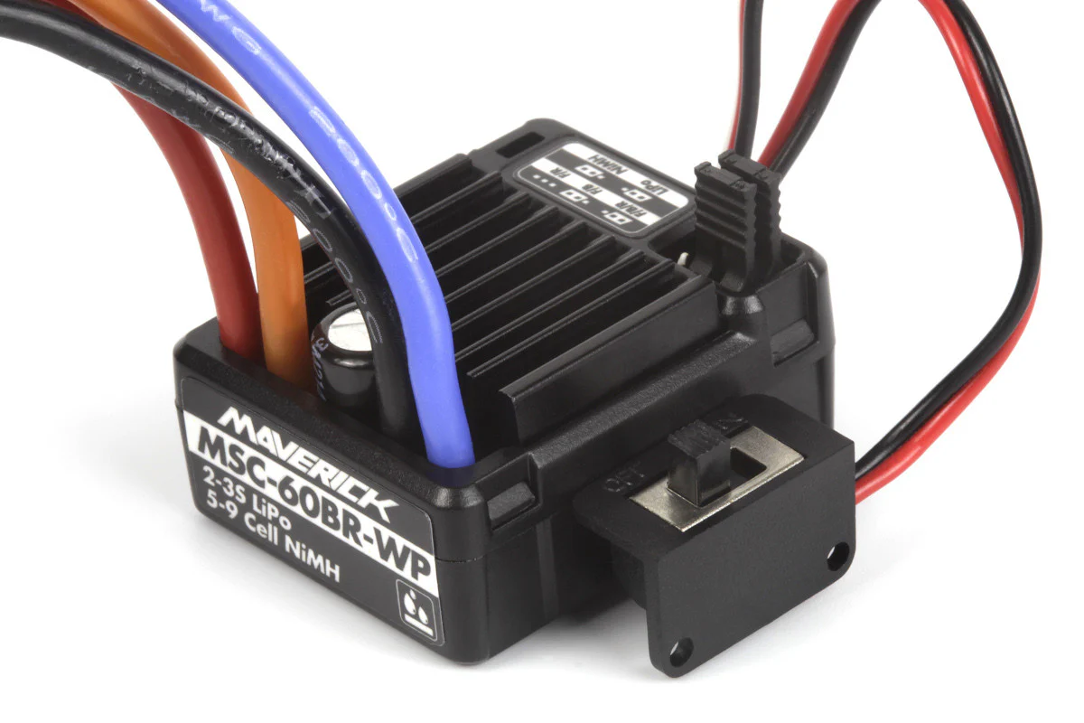 Variateur MSC-60BR-WP Waterproof avec Tamiya Plug 60A Maverick MV150637