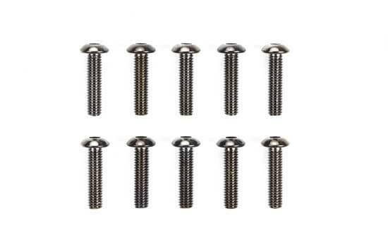 Vis 3x12mm acier Tête ronde (x10) - Tamiya 51630