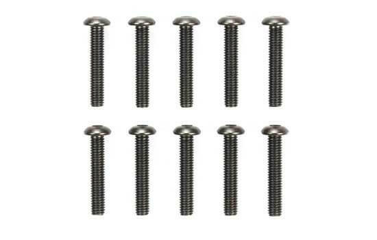 Vis 3x16mm acier Tête ronde (x10) - Tamiya 51632