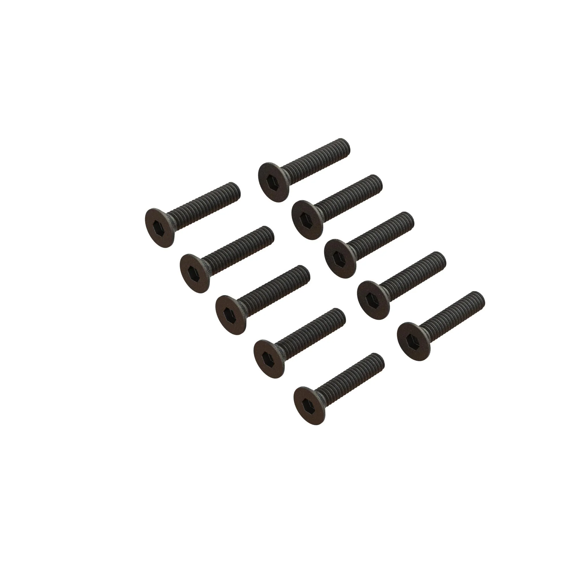 Vis à tête plate M2x10mm (10) - ARA702009