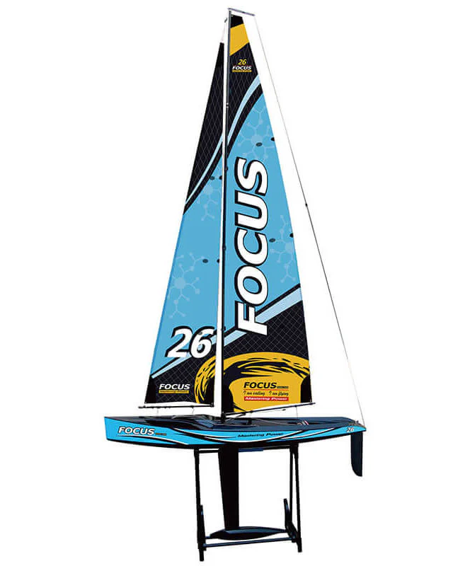 Voilier Radiocommandé Focus V3 - 1 mètre - 2.4Ghz - Joysway 8812 V3 bleu