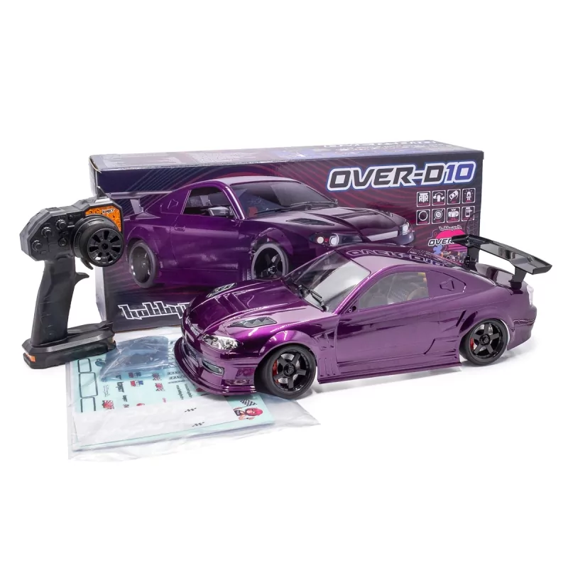 Voiture Drift RC Hobbytech OVER-D10 RTR 1/10 version PACK - Image 2
