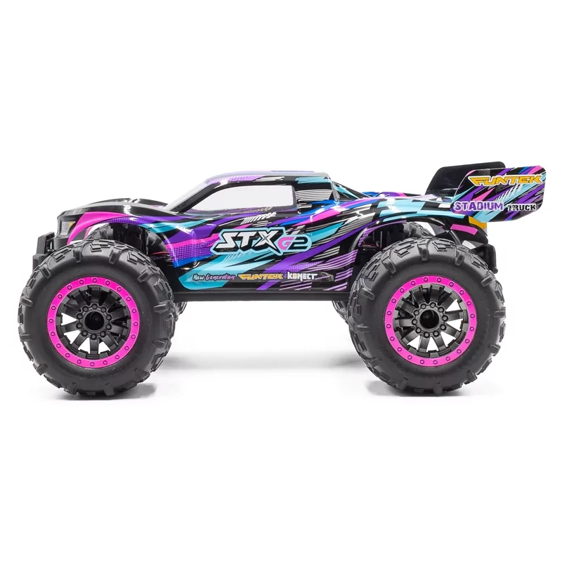 Voiture radiocommandée Funtek STX G2 violet 4wd 1/12 XL - Image 7