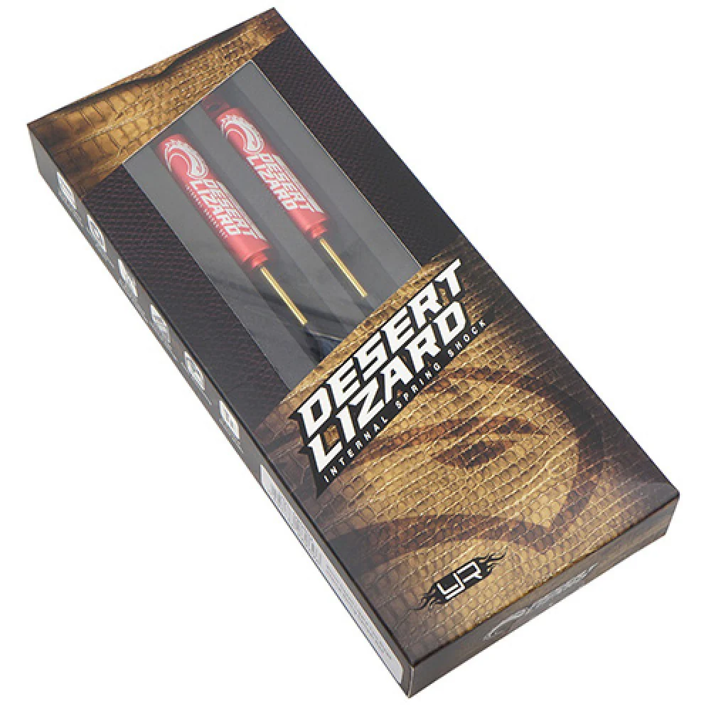 Yeah Racing 2 Amortisseurs Desert Lizard 90mm rouge pour Crawler 1/10 'G6 Certified' - Image 2
